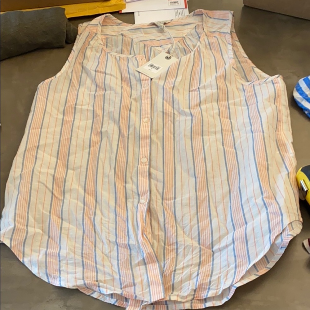Lucky brand button down tank NWT